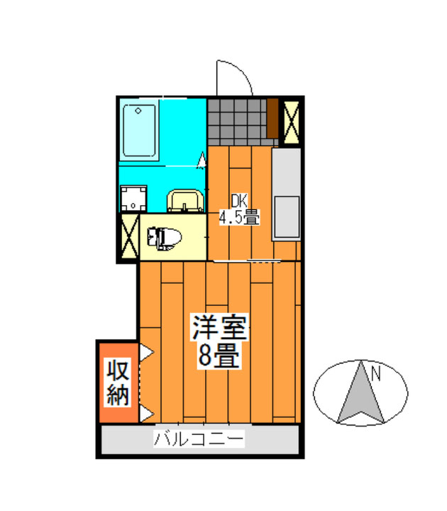 宿毛市賃貸マンション-間取り図